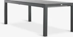 TYDAL + HEMSEDALTYDAL L208/272 table + 4 HEMSEDAL chaises noir