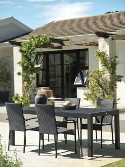 TYDALTable de jardin TYDAL l95xl208/272 noir
