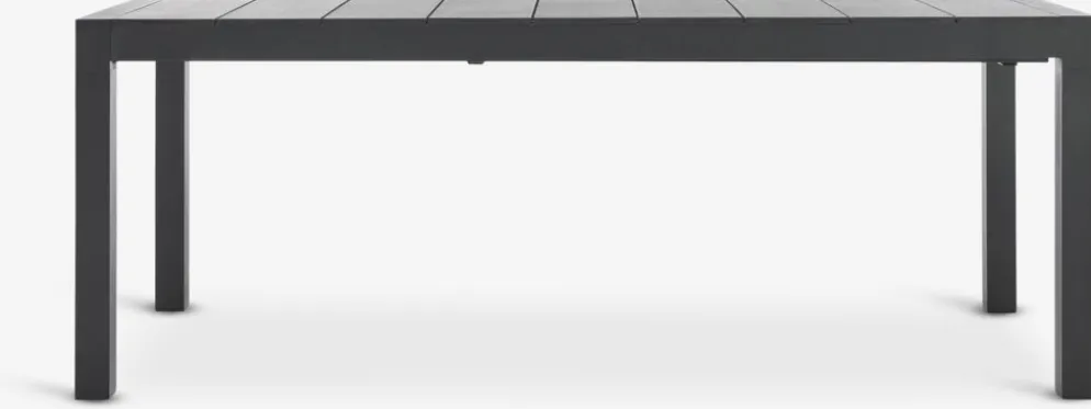 TYDALTable de jardin TYDAL l95xl208/272 noir