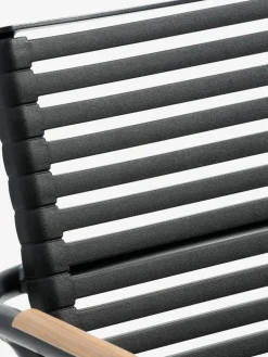 UDBYNEDER + NABEUDBYNEDER Ø120 table teck + 4 NABE chaises noir