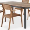 ULBJERG + HAMRAULBJERG L214/297 table + 4 HAMRA chaises eucalyptus