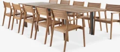 ULBJERG + HAMRAULBJERG L214/297 table + 4 HAMRA chaises eucalyptus