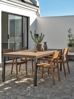 ULBJERG + HAMRAULBJERG L214/297 table + 4 HAMRA chaises eucalyptus