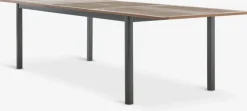 ULBJERG + SIRDALULBJERG L214/297 table eucalyptus + 4 SIRDAL chaises gris