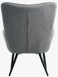 ULDUMFauteuil ULDUM tissu gris/noir