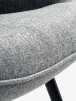 ULDUMFauteuil ULDUM tissu gris/noir