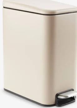 ULLATTIPoubelle à pédale ULLATTI 5L a/fermeture silencieuse beige
