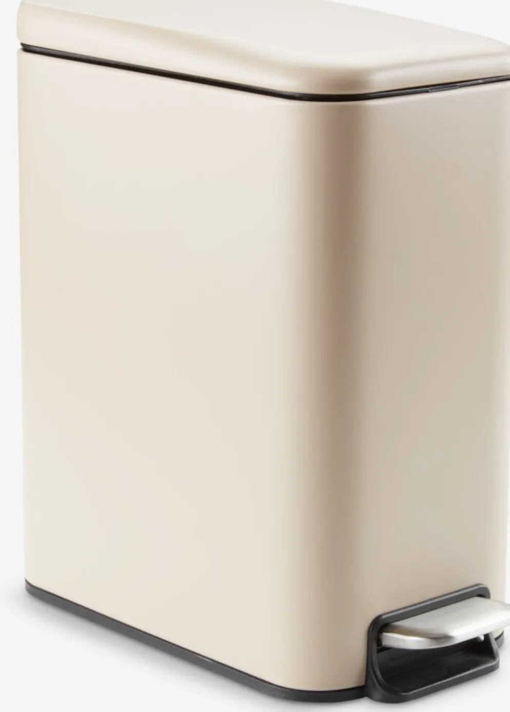 ULLATTIPoubelle à pédale ULLATTI 5L a/fermeture silencieuse beige