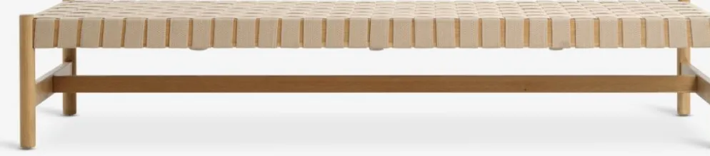 VADEHAVETBanquette VADEHAVET 189x67 tissu naturel/chêne naturel