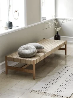 VADEHAVETBanquette VADEHAVET 189x67 tissu naturel/chêne naturel