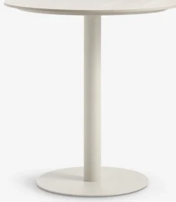 VAMDRUP + INGSTRUPVAMDRUP Ø70 table + 2 INGSTRUP chaises beige