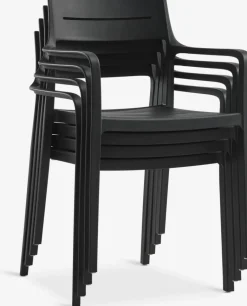 VAMDRUP + INGSTRUPVAMDRUP Ø70 table gris + 2 INGSTRUP chaises noir