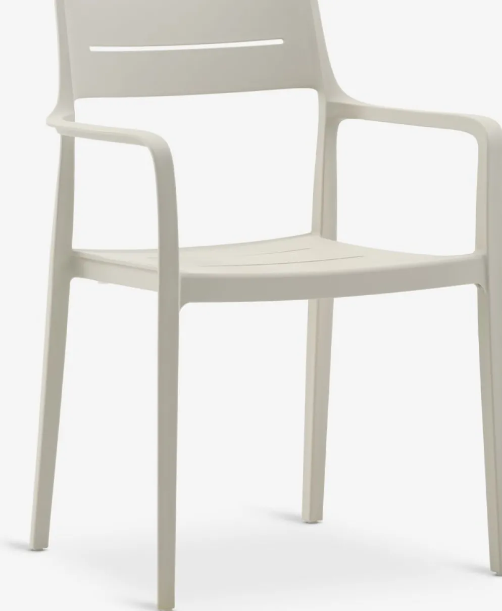 VAMDRUP + INGSTRUPVAMDRUP Ø120 table + 4 INGSTRUP chaises beige