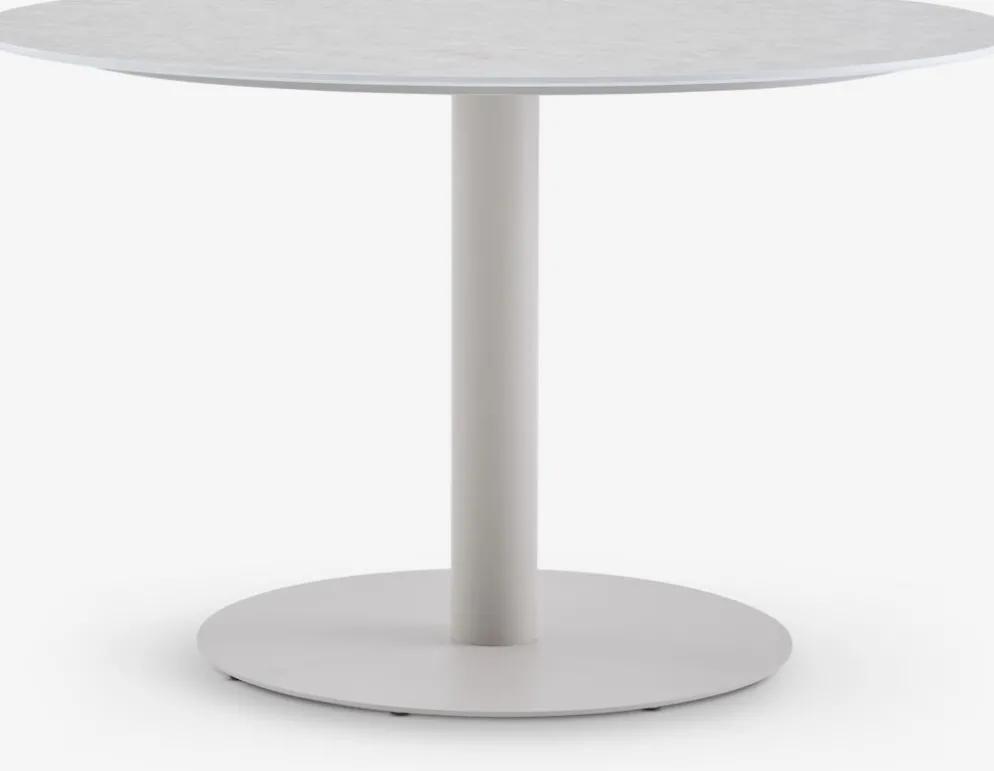 VAMDRUP + TAGMARKVAMDRUP Ø120 table + 4 TAGMARK chaises beige