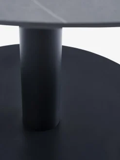 VAMDRUP + TAGMARKVAMDRUP Ø120 table gris + 4 TAGMARK chaises noir