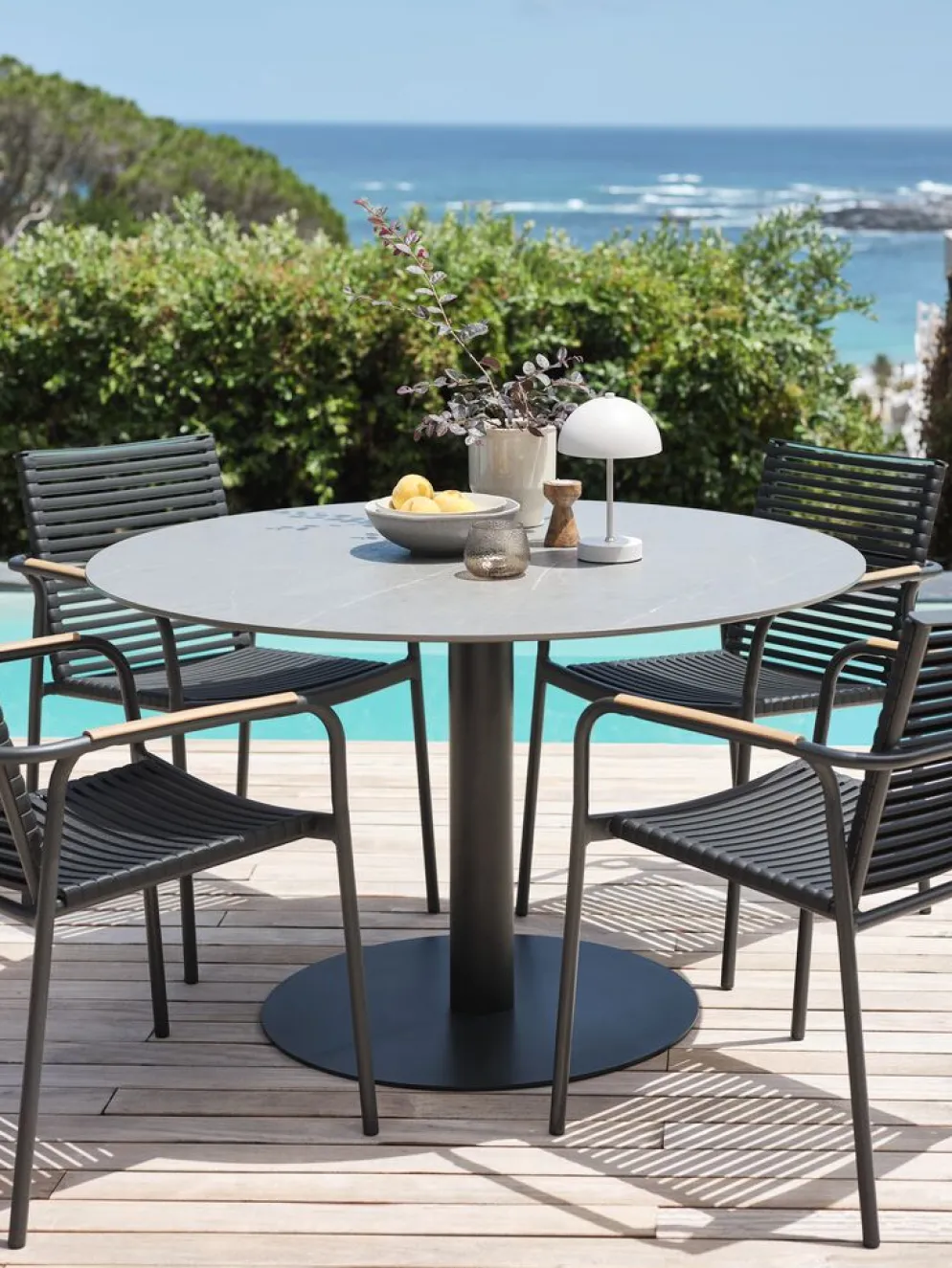 VAMDRUPTable de jardin VAMDRUP Ø120 gris