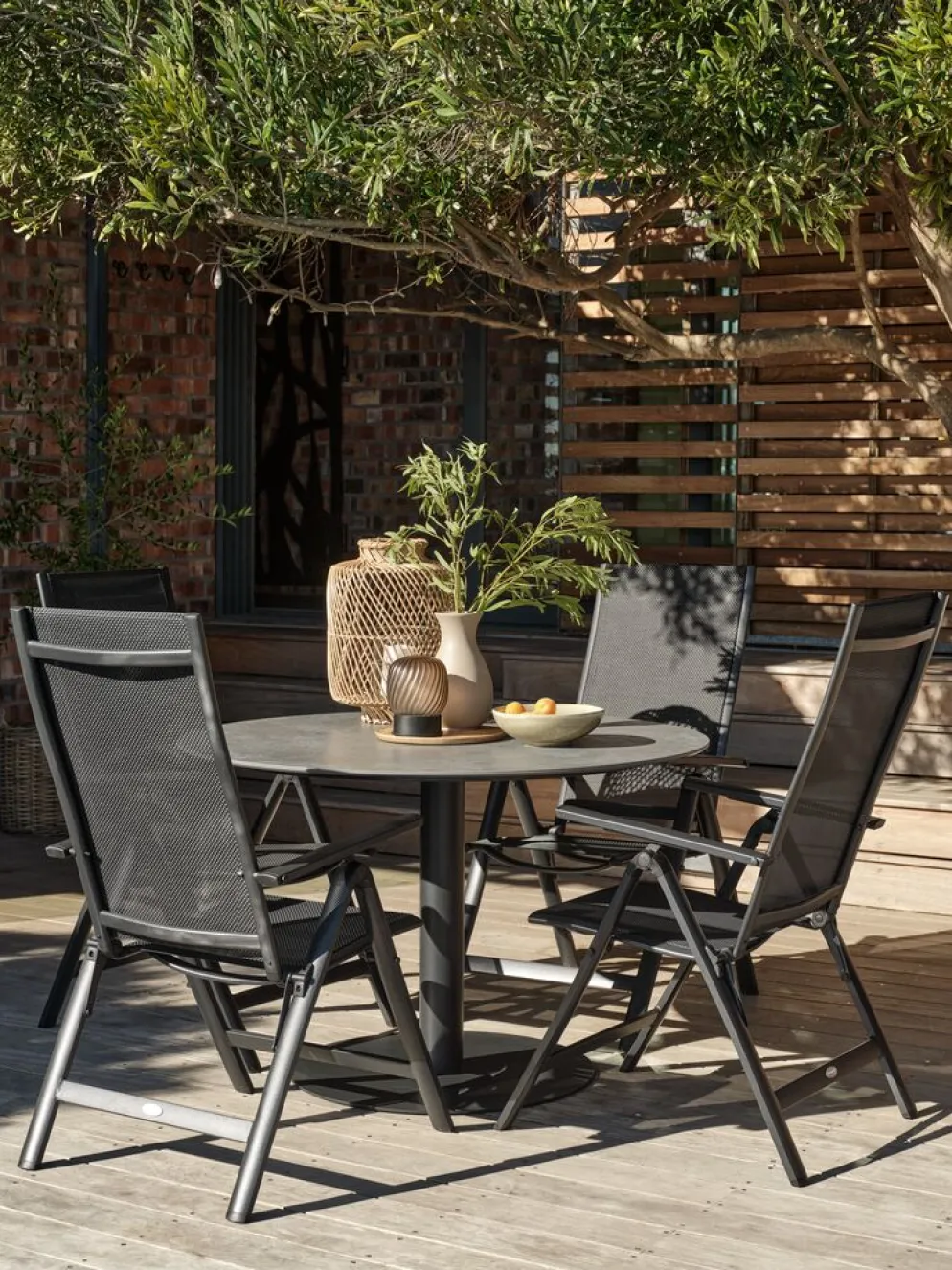 VAMDRUPTable de jardin VAMDRUP Ø120 gris