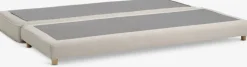 VARMARKBanquette VARMARK 190x76 a/cushion tissu beige/coloris chêne