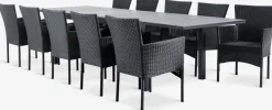 VATTRUP + AIDTVATTRUP L206/321 table + 4 AIDT chaises noir