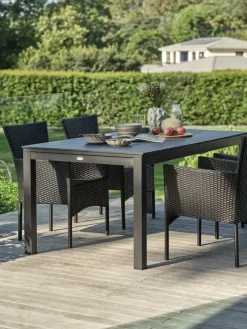 VATTRUP + AIDTVATTRUP L172/276 table + 4 AIDT chaises noir
