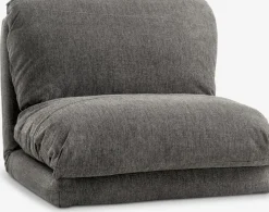 VEGGERFauteuil convertible VEGGER tissu gris