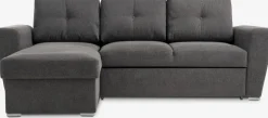 VEJLBYCanapé convertible avec méridienne VEJLBY tissu gris foncé