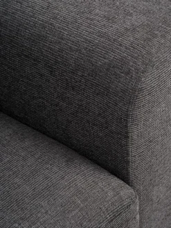 VEJLBYCanapé convertible VEJLBY 3 places tissu gris foncé