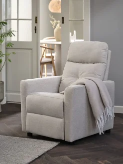 VEJLBYFauteuil inclinable VEJLBY tissu sable clair
