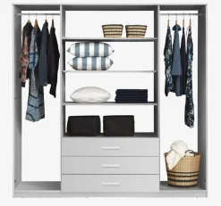 VELLERUPArmoire VELLERUP 200x200 combi blanc