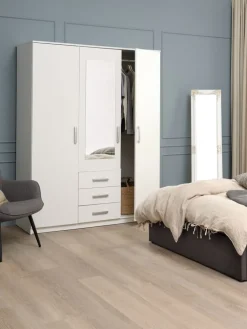 VELLERUPArmoire VELLERUP 151x200 combi blanc