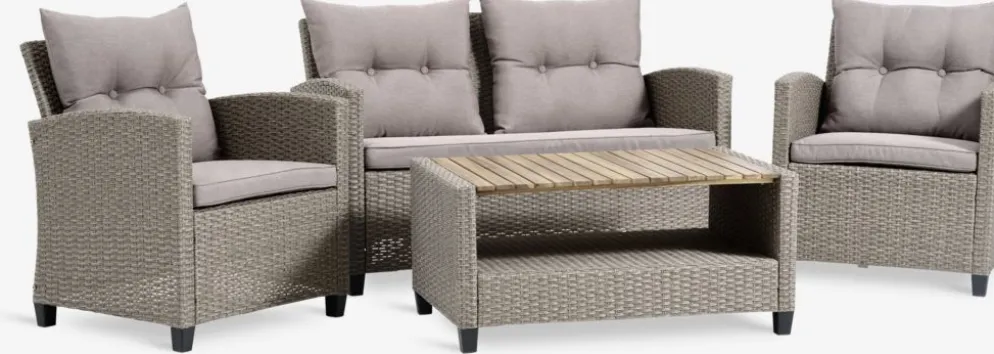 VENEnsemble lounge VEN 4 personnes naturel