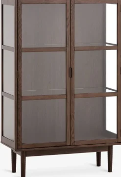 VESTERBYVitrine VESTERBY bas 2 portes chêne foncé