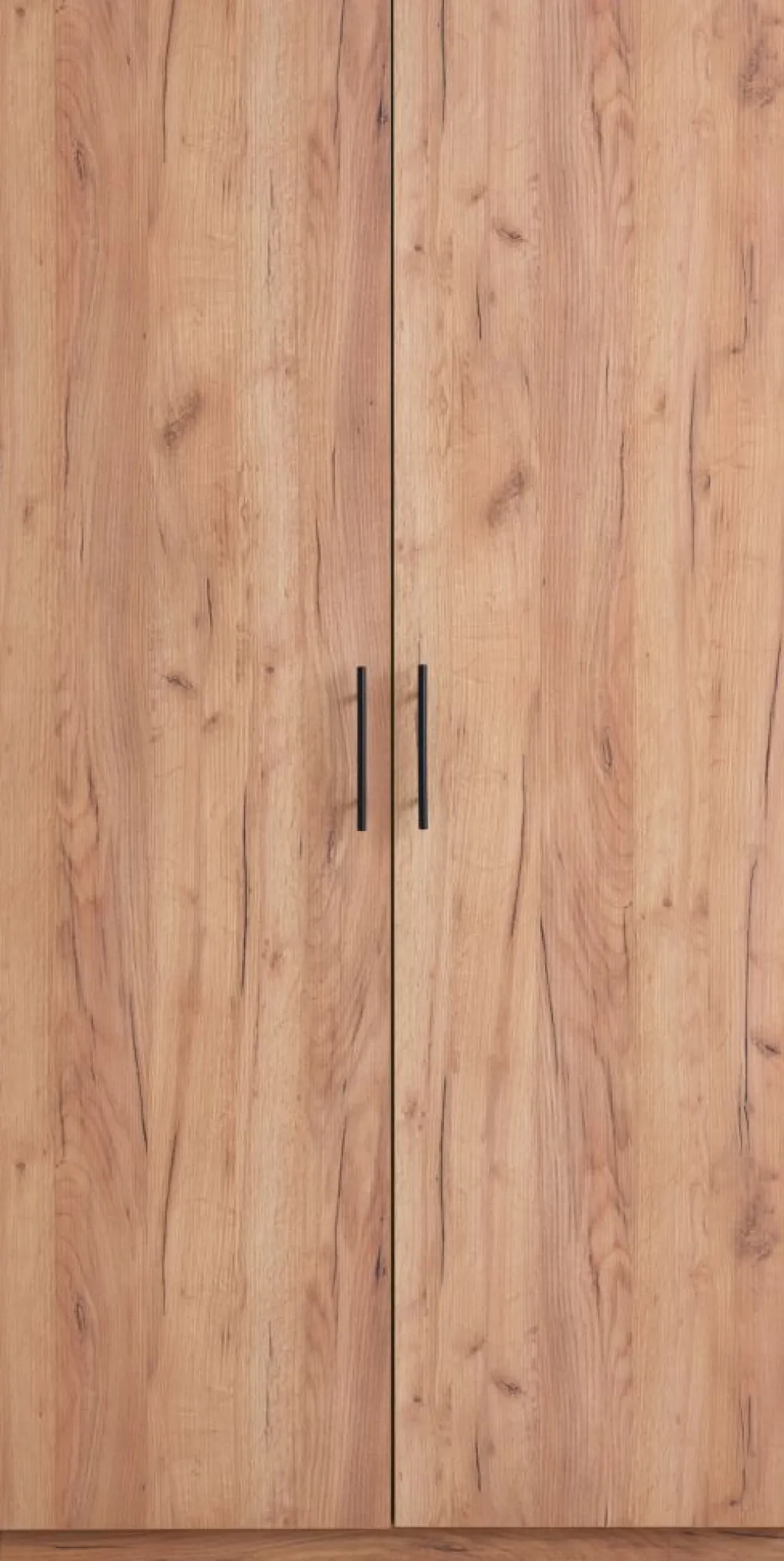 VIBYArmoire VIBY 101x200 2 portes coloris chêne naturel