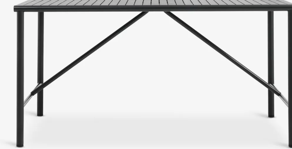 VIERLI + INGSTRUPVIERLI L149 table + 4 INGSTRUP chaises noir