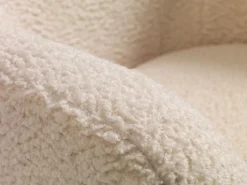 VILDSUNDFauteuil VILDSUND tissu teddy blanc cassé
