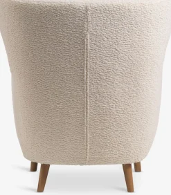 VILDSUNDFauteuil VILDSUND tissu teddy blanc cassé