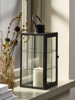 VILLADSLanterne VILLADS l16xL16xH36cm noir