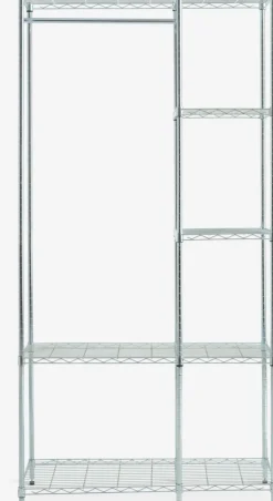 VINDINGEMeuble d'entrée VINDINGE 4 tablettes chrome