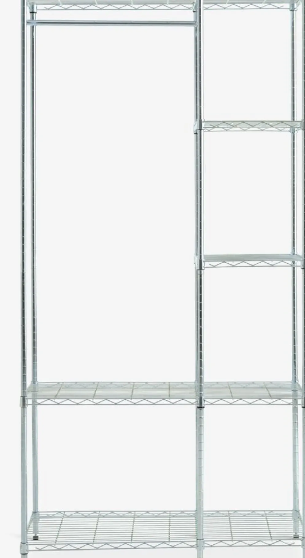 VINDINGEMeuble d'entrée VINDINGE 4 tablettes chrome