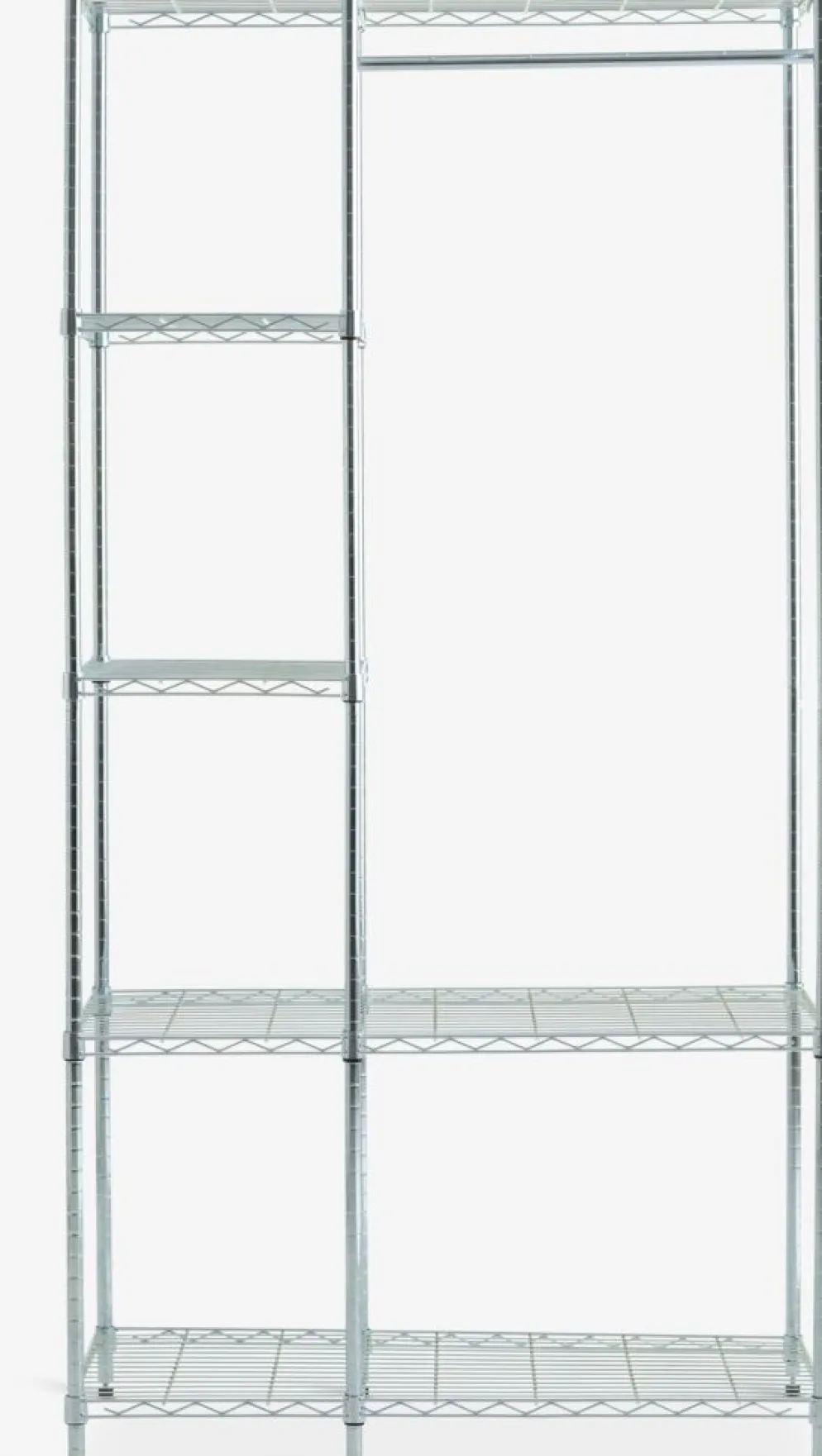 VINDINGEMeuble d'entrée VINDINGE 4 tablettes chrome