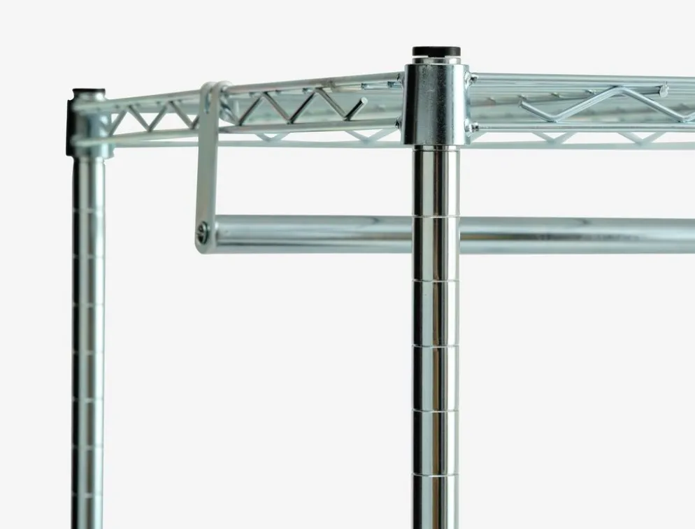 VINDINGEMeuble d'entrée VINDINGE 4 tablettes chrome