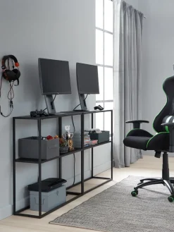 VIRUMConsole VIRUM 26x80 a/étagère noir