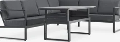 VONGEEnsemble lounge VONGE 6 personnes noir