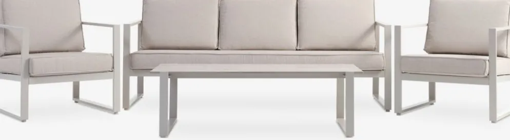 VONGEEnsemble lounge VONGE 5 personnes beige