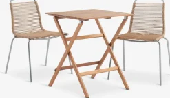 VRAADAL + MIDDAGSBERGETVRAADAL L62 table eujcalyptus + 2 MIDDAGSBERGET chaises