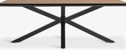 YPNASTED + BREDSTENYPNASTED L215 table naturel + 4 BREDSTEN chaises noir