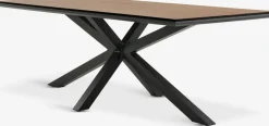 YPNASTED + LOMMAYPNASTED L215 table naturel + 4 LOMMA chaises noir